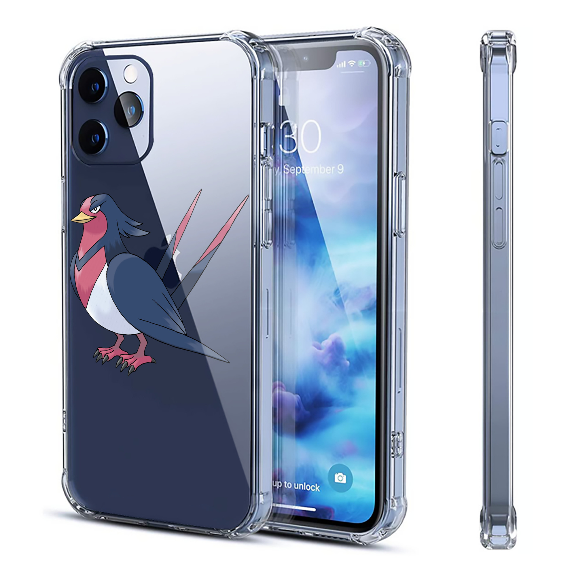 （画像用） ポケットモンスター Pokémon 【iPhone 12シリーズ対応】透明スマホケース（クリアソフトケース）
